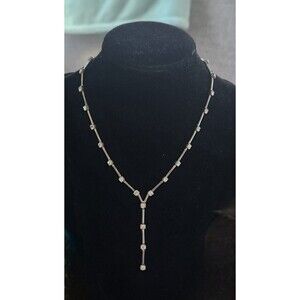 Agatha Paris Y Drop Necklace In Silver   Color
